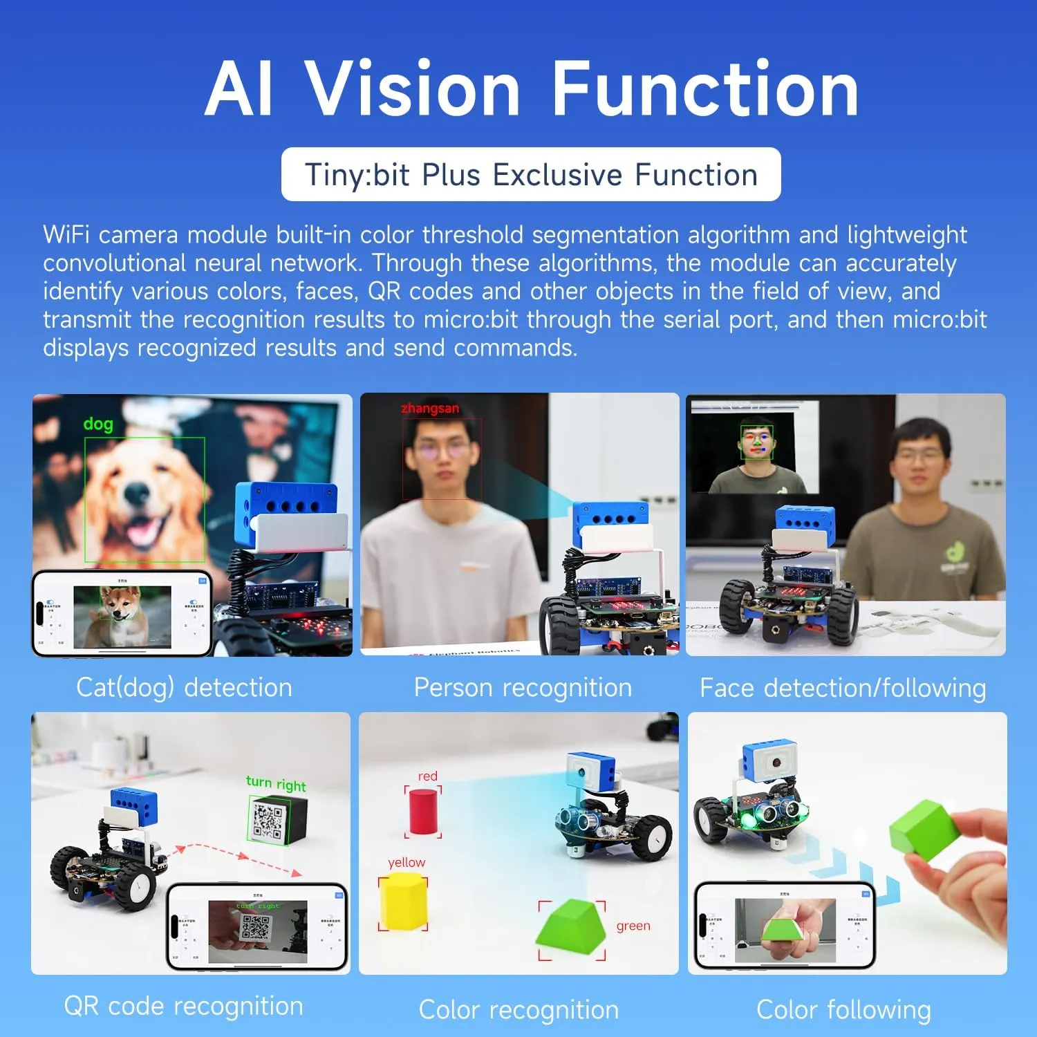 Yahboom Micro:bit Start Robot Kit with ESP32 Camera HD Video App Control for 8  DIY Programmable STEM Education Toy Car with Tutorial Super Cost-Effective (with v2)