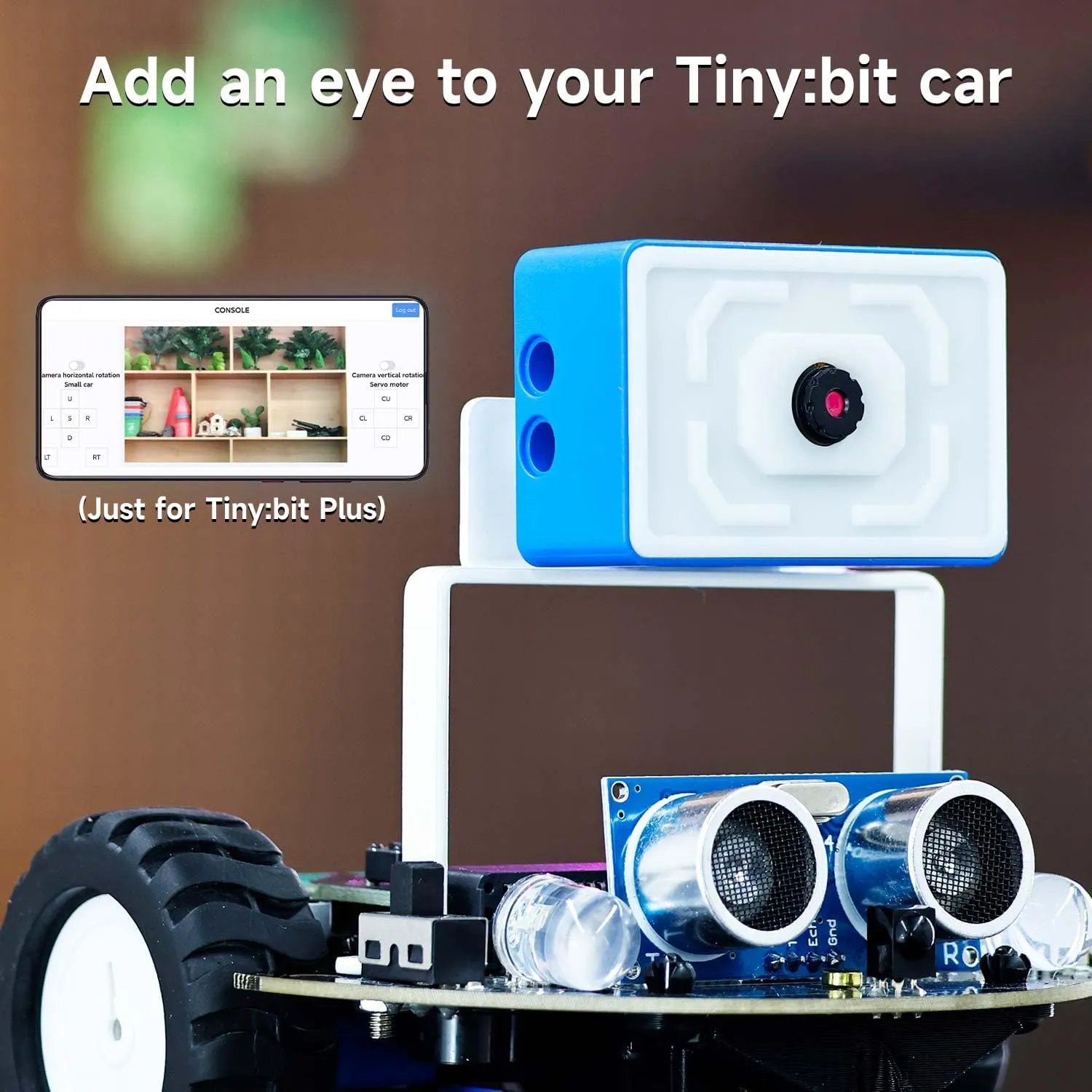 Yahboom Micro:bit Start Robot Kit with ESP32 Camera HD Video App Control for 8  DIY Programmable STEM Education Toy Car with Tutorial Super Cost-Effective (with v2)