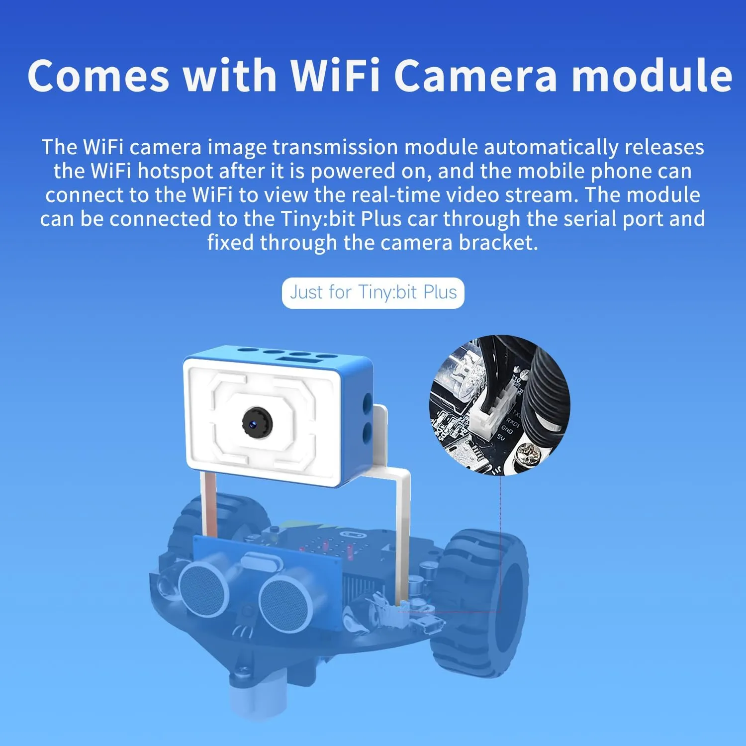 Yahboom Micro:bit Start Robot Kit with ESP32 Camera HD Video App Control for 8  DIY Programmable STEM Education Toy Car with Tutorial Super Cost-Effective (with v2)