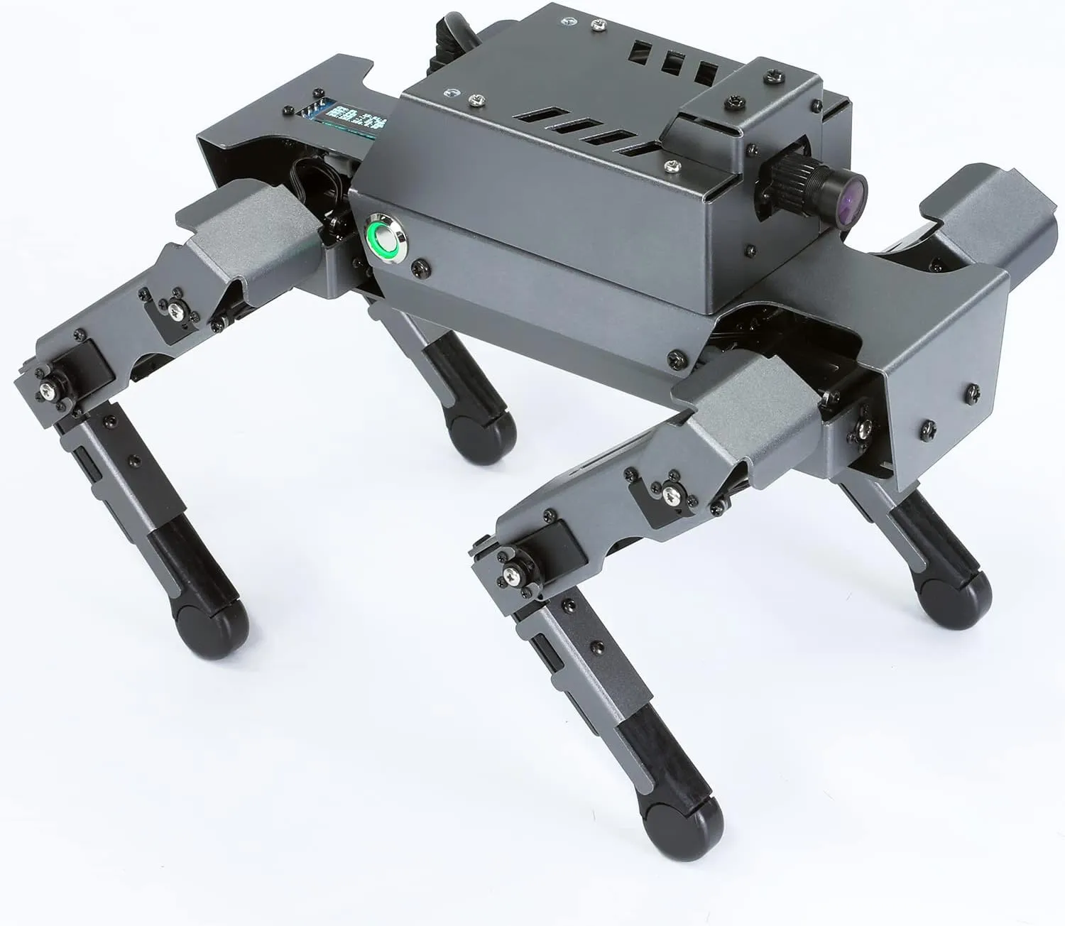 Yahboom Raspberry Pi 4B Adults AI Smart Robot Dog Python Programmable 12 Joints Bionic Mechanical Dog DOGZILLA Face Color Recognition OpenCV (DOGZILLA S1 Without Pi 4B)