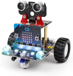 Yahboom STEM Education BBC Micro:bit Coding Robot Car Kit for Kids to Programmable DIY Toys for 12  (Without Micro:bit)