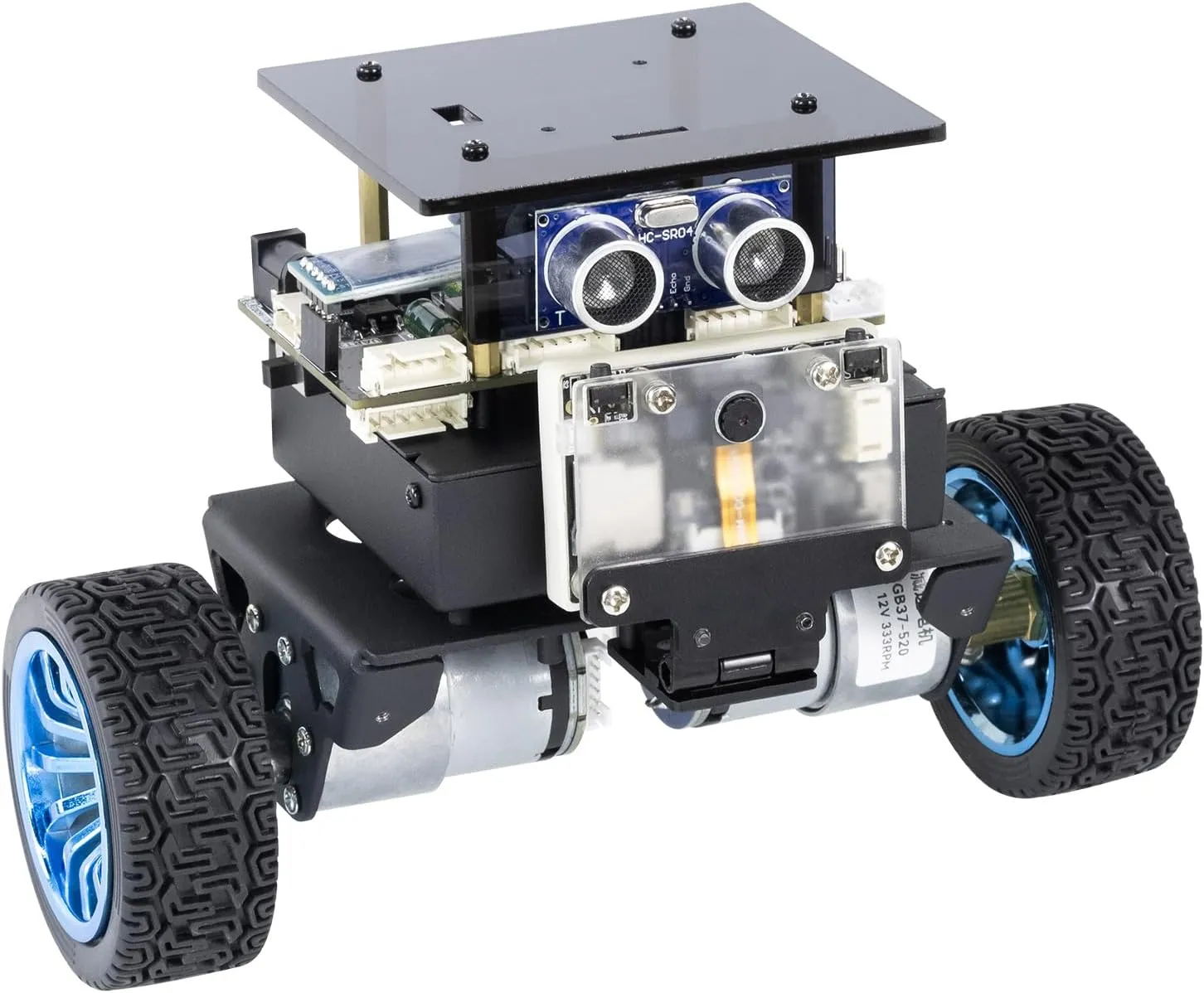 Yahboom STM32 Self-Balancing Car,2WD Robot Chassis Kit,with AI Vision Module,Color Recognition AI Technology,Suitable for STEAM Electronic Projects