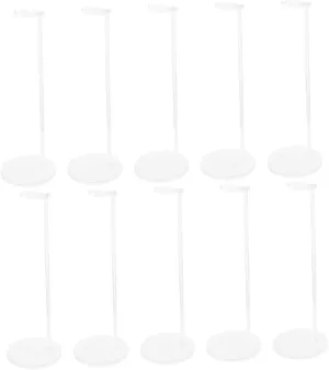 Yardwe 10 Pcs Dolls Stand Display Holder Adjustable Waist Clip Figures and Dolls Versatile Display Base for Home Store and Exhibition Use