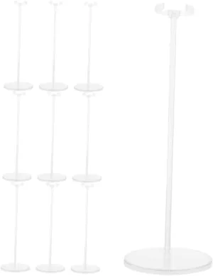 YARNOW 10 Pcs Adjustable Dolls Display Stand with Clip Figures Versatile Showcase Holder for Home and Store Elegant Craftsmanship for Impressive Doll Collections