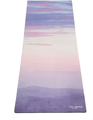 YOGA DESIGN LAB | The Combo Yoga Mat | 2-in-1 Mat Towel | Eco Luxury | Ideal for Hot Yoga, Power, Bikram, Ashtanga, Sweat | Studio Quality | Includes Carrying Strap!