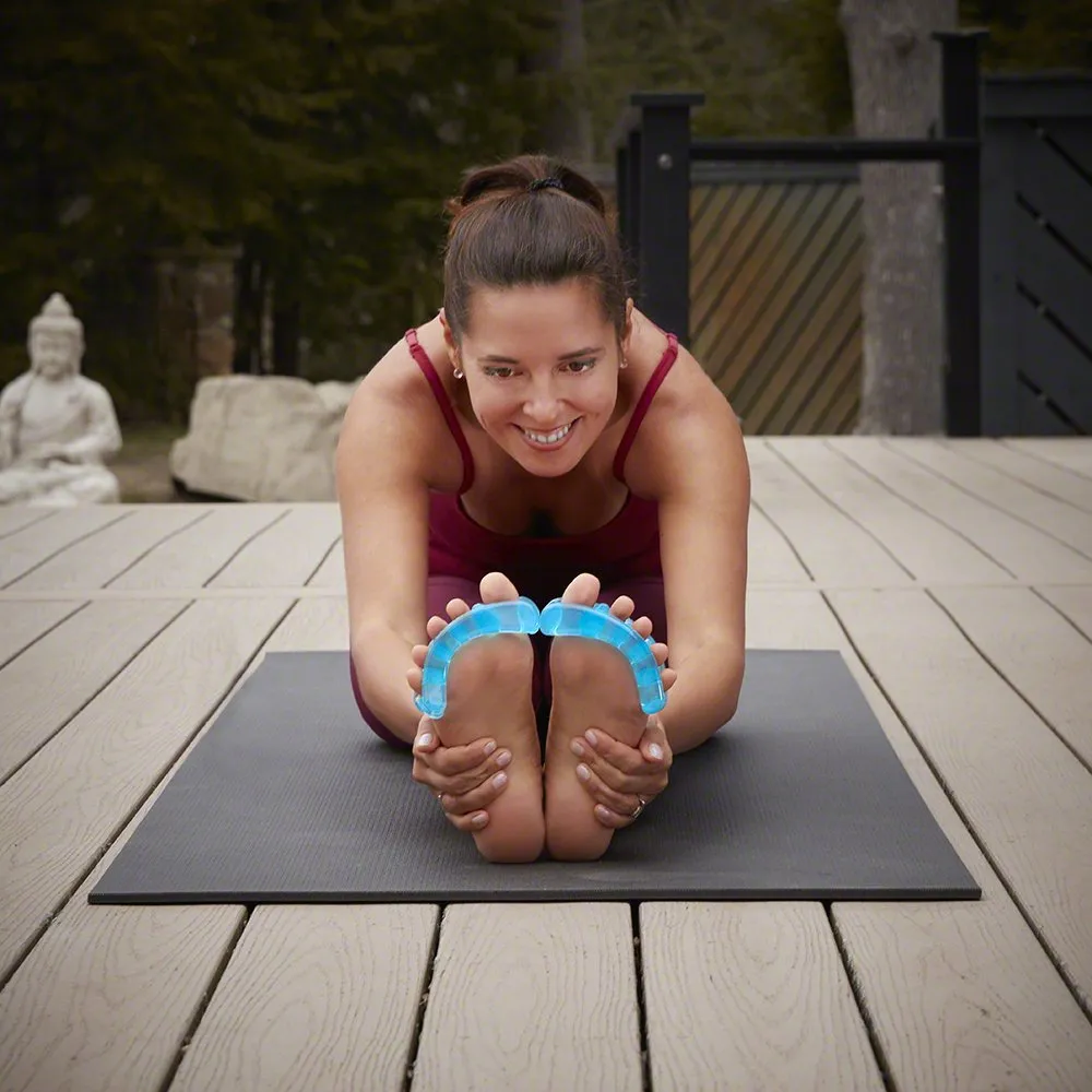 YogaToes® Classic for Women - Small Fits 7 and up Sapphire Blue: Toe Stretcher & Toe Separator. Fight Bunions, Hammer Toes, Foot Pain & More!