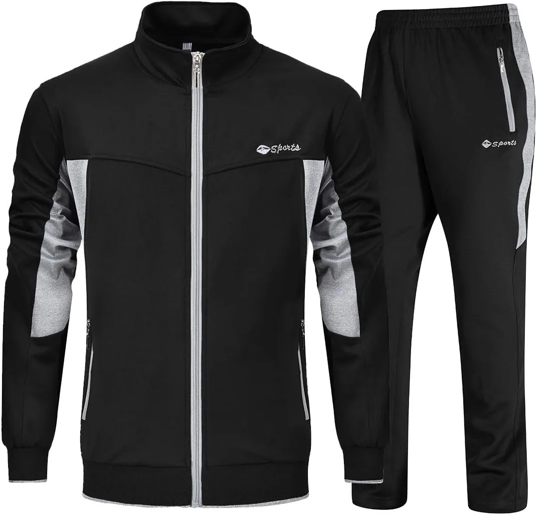 YSENTO Men's Tracksuits Outfits Set 2 Piece Jogging Suits Warm Up Sweatsuits Sweat Track Suits Sets
