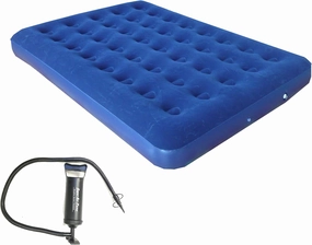 Zaltana Double Size Air Mattress with Double Action Hand Pump Combo (AMD AP3)