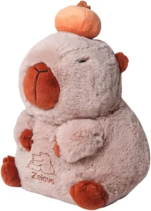 Zeiove Funny Plush Toy, Capybara Stuffed Animals, Soft and Cute Capybara Stuffed Plush, Perfect for a Gift（9.8 Inch）