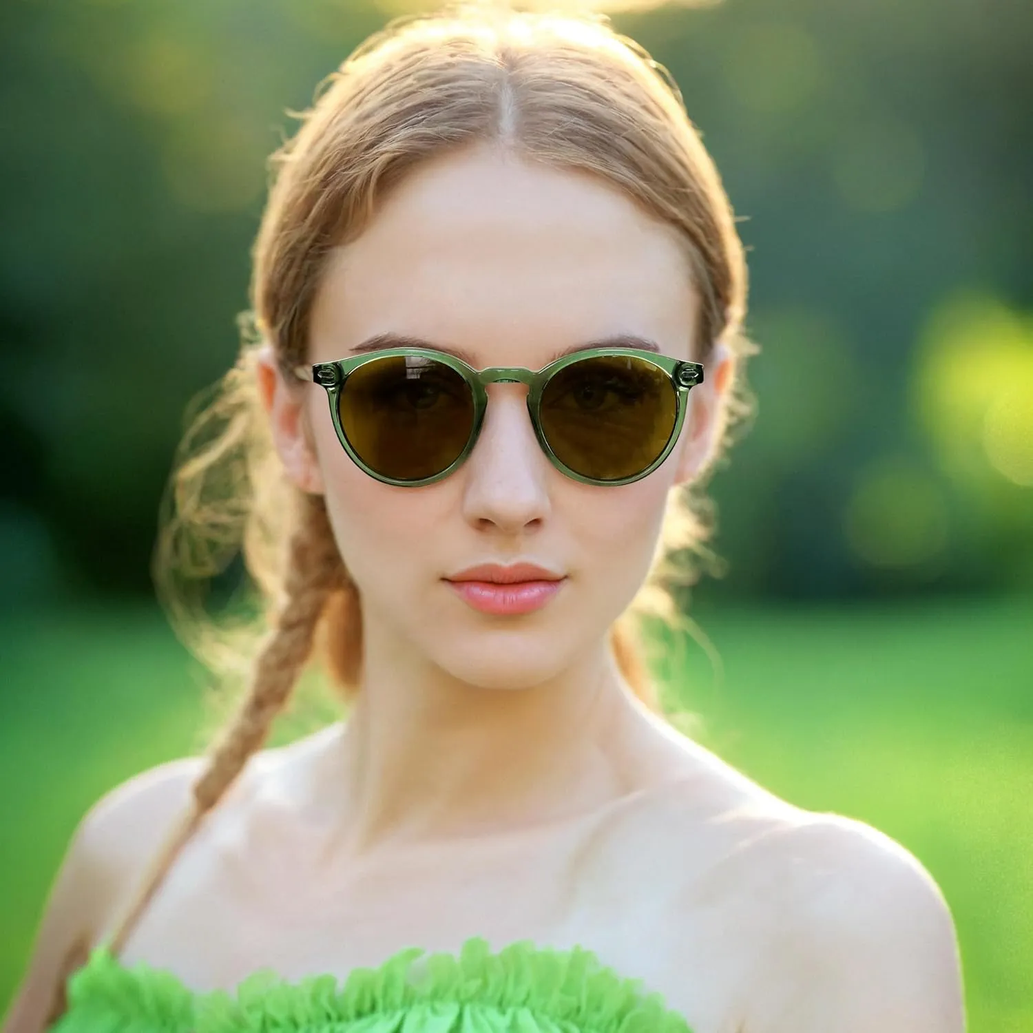 ZENOTTIC Polarized Sunglasses Women Small Round Sun Glasses Trendy Retro Sunglass UV Protection Shades for Men Womens