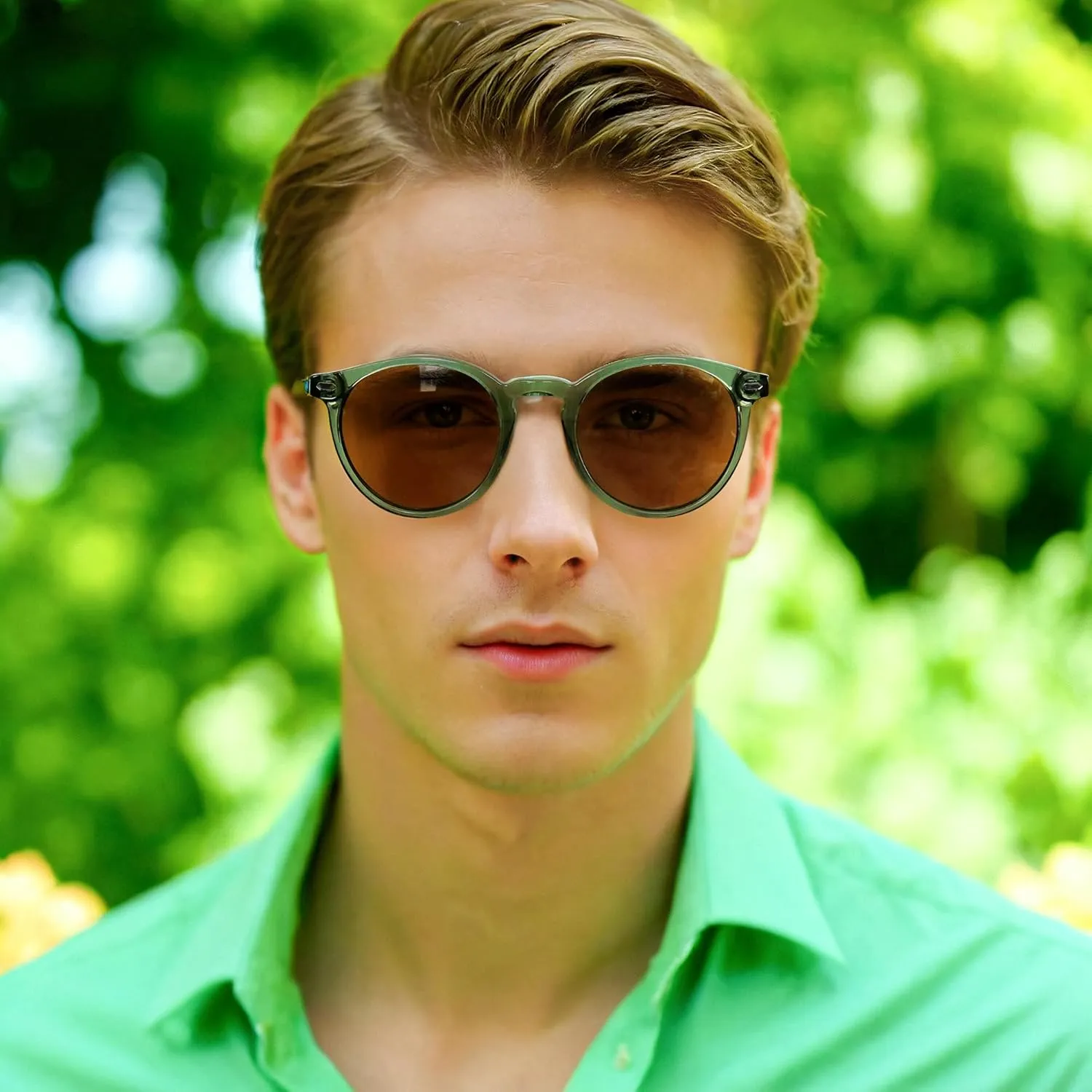 ZENOTTIC Polarized Sunglasses Women Small Round Sun Glasses Trendy Retro Sunglass UV Protection Shades for Men Womens