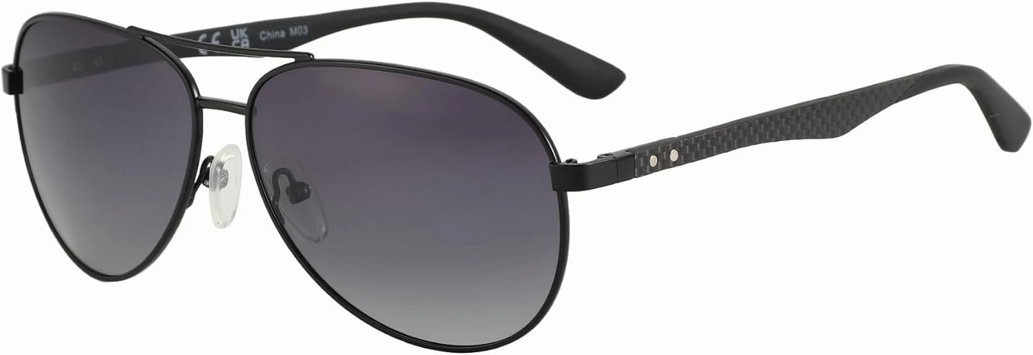 ZENOTTIC Polarized Aviator Sunglasses for Men Carbon Fiber Temple Pilot Sun Glasses with Mirrored Lens UV Protection