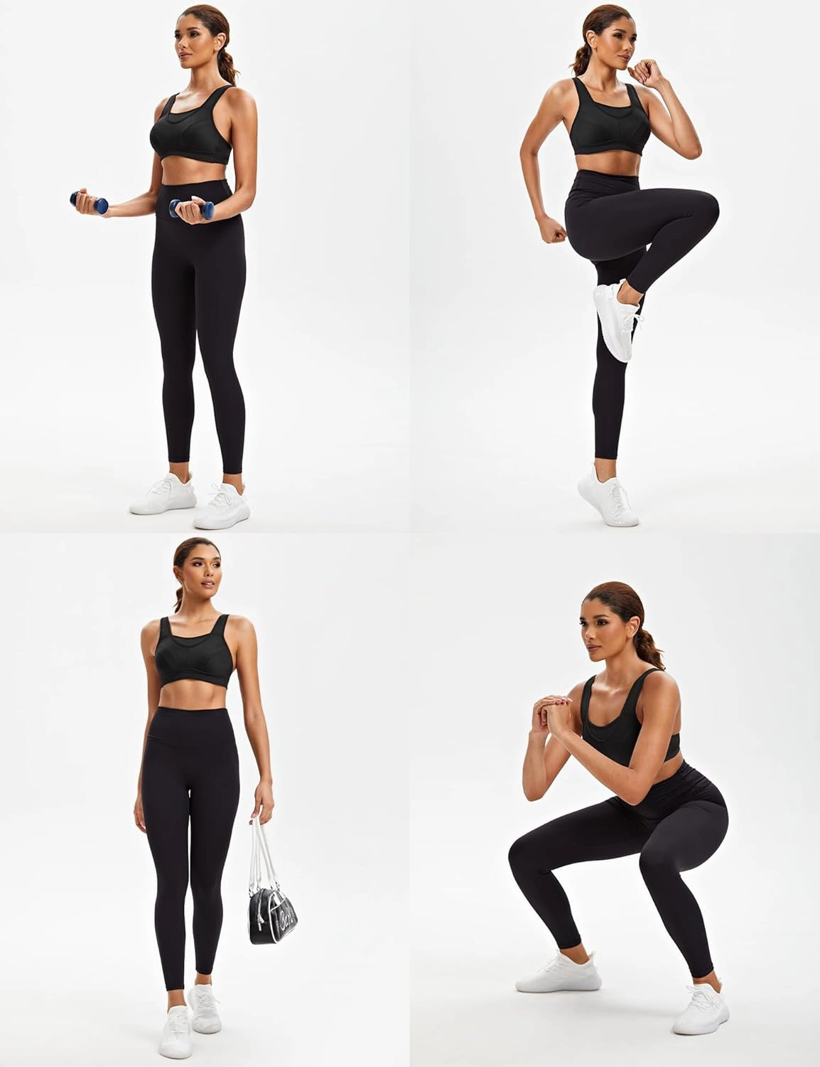 ZeroBound Women's Sports Bra High Impact Large Bust Full Coverage Workout Bras Adjustable Wirefree NO Padded Bra