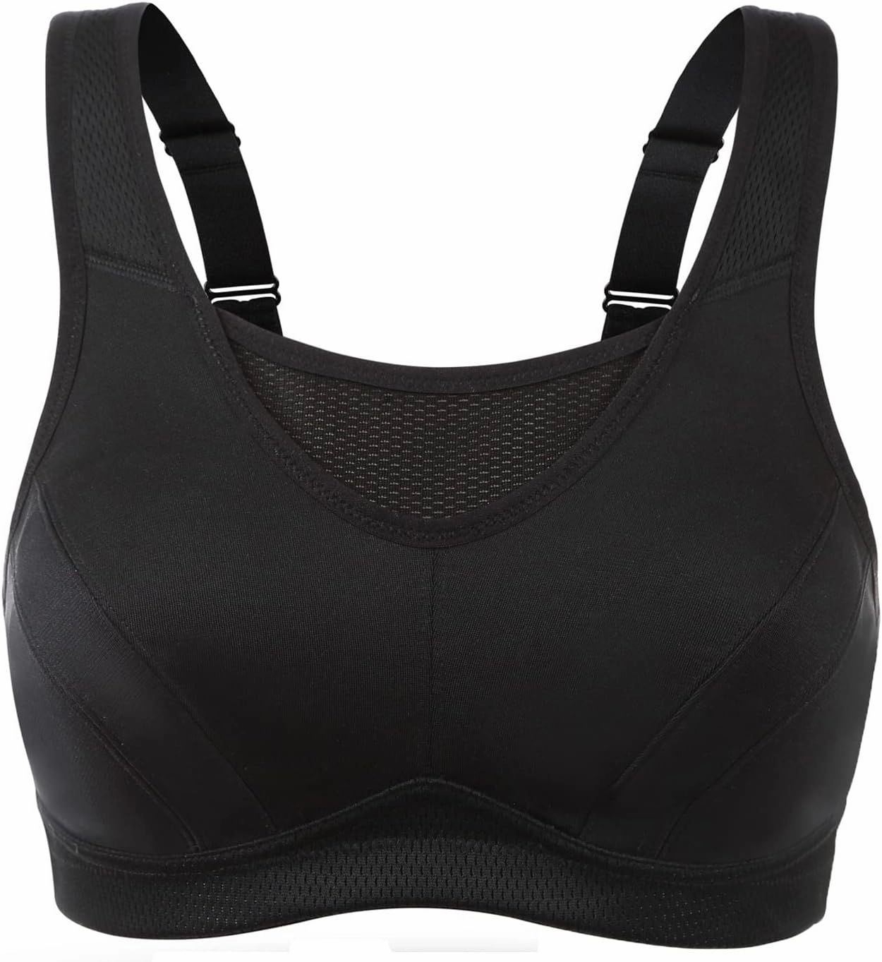 ZeroBound Women's Sports Bra High Impact Large Bust Full Coverage Workout Bras Adjustable Wirefree NO Padded Bra